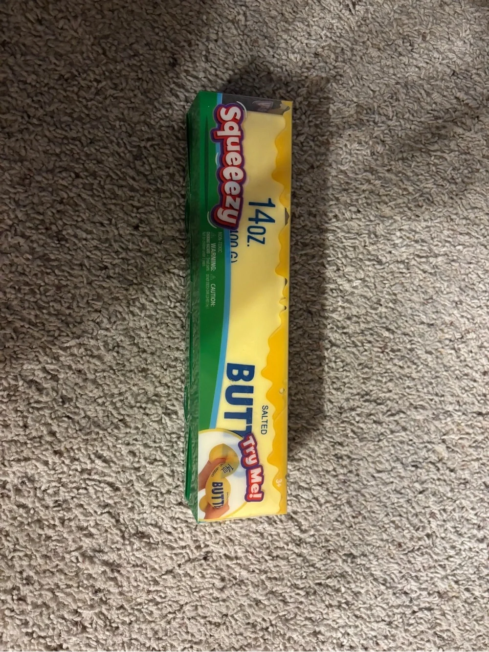 Squeezezy Butter Sachets Pack - Yellow and Green Packaging